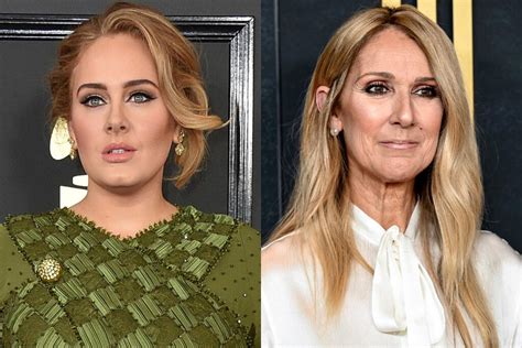 celine adele|Celine Dion, Adele shed tears during Las Vegas reunion .